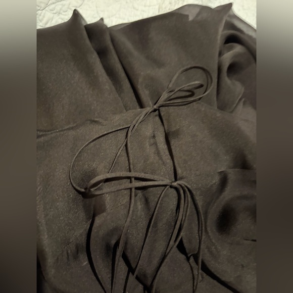 Kallmeyer Alyse Gusset Skirt in Black Silk Chiffon - Picture 7 of 9